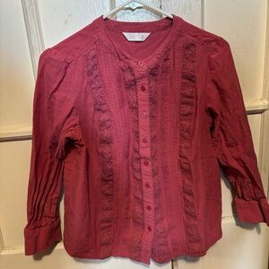 Lauren Conrad Pink Blouse Y2K style Valentines Day